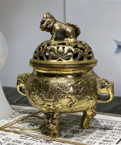 Đốt Trầm Đồng Nắp Hổ