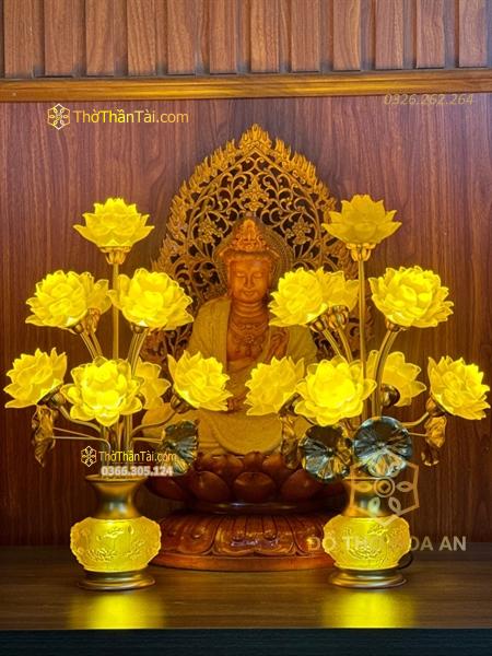 Đèn Thờ Hoa Sen Tịnh Thế Hoa Khai