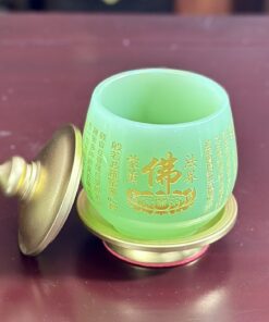 Chóe Thờ Lưu Ly Xanh Bọc Đồng