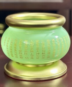 Bát Hương Lưu Ly Xanh Bọc Đồng