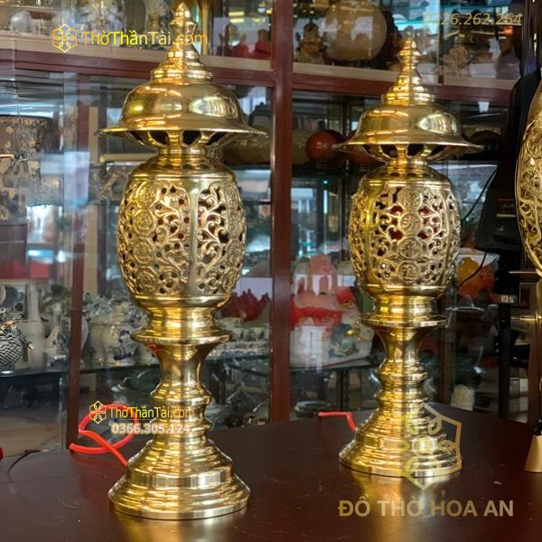 Đèn Thờ Quả Dứa Đồng Vàng