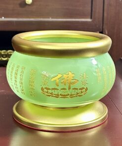 Bát Hương Lưu Ly Xanh Bọc Đồng