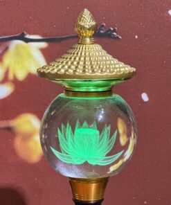 Đèn Thờ 1 Bông Chóp Cầu Hoa Sen