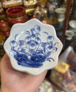 Chân Nến Hoa Sen Men Ngọc