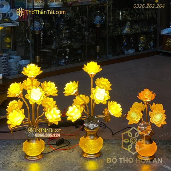 Đèn Thờ Hoa Sen Tịnh Thế Hoa Khai