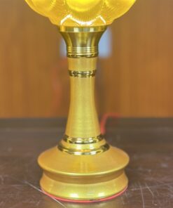 Đèn Thờ Hoa Sen 1 Bông Lưu Ly Thân Hợp Kim