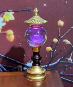 Đèn Thờ 1 Bông Chóp Cầu Hoa Sen