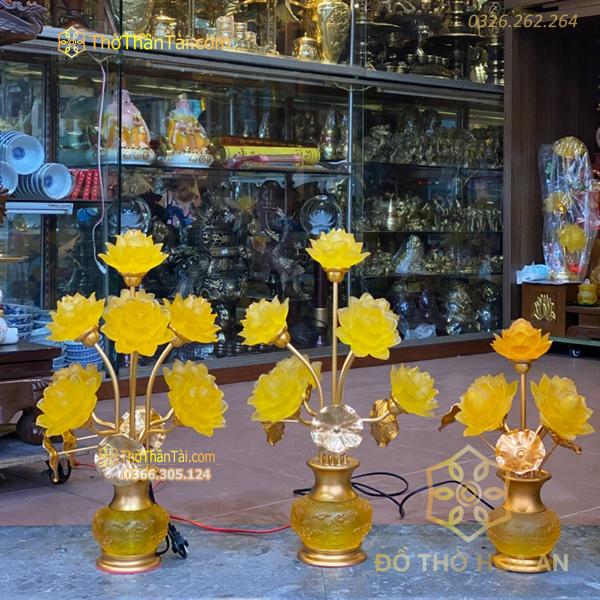 Đèn Thờ Hoa Sen Tịnh Thế Hoa Khai