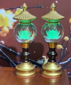 Đèn Thờ 1 Bông Chóp Cầu Hoa Sen