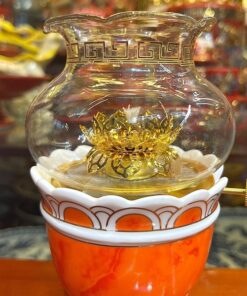 Đèn Dầu Vân Đá Đỏ