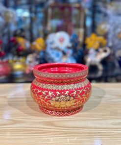 Bát Hương Sứ Gấm Đỏ Cao Cấp
