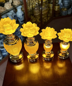 Đèn Thò 1 Lưu Ly Bầu Tròn