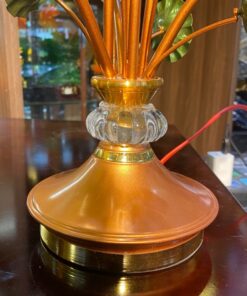 Đèn Thờ Hoa Sen 7 Bông Lưu Ly Thân Lùn