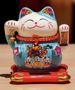 Mèo Thần Tài Vẫy Tay Năng Lượng Cao 14cm