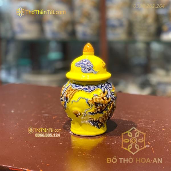 Chóe Thờ Men Vàng Hoàng Kim Đắp Nổi