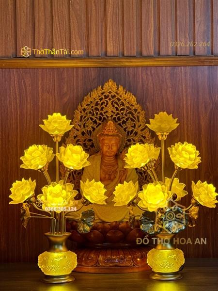 Đèn Thờ Hoa Sen Tịnh Thế Hoa Khai
