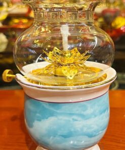 Đèn Dầu Vân Đá Xanh