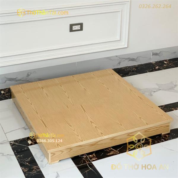 Kệ Kê Bàn Thờ Thần Tài Đục Trơn Gỗ Pơ Mu
