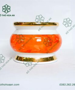 Bát Hương Sứ Vân Đá Đỏ