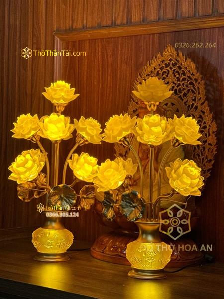 Đèn Thờ Hoa Sen Tịnh Thế Hoa Khai