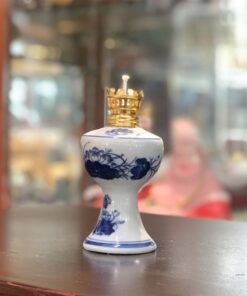 Đèn Dầu Sen Men Lam