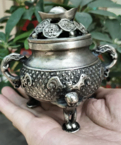Đốt Trầm Đồng Thỏi Tiền Vàng