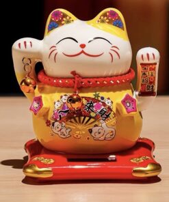 Mèo Thần Tài Vẫy Tay Năng Lượng Cao 14cm
