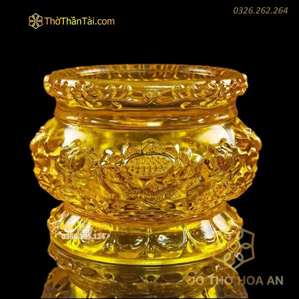 Bát Hương Lưu Ly Vàng
