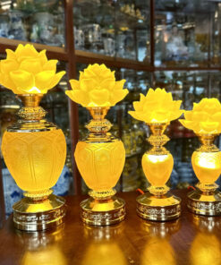 Đèn Thò 1 Lưu Ly Bầu Tròn