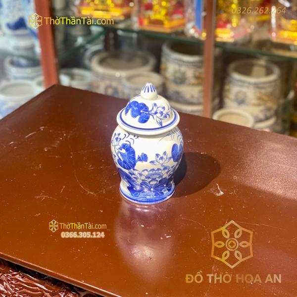 Chóe Thờ Hoa Sen Men Ngọc
