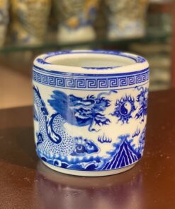 Bát Hương Rồng Phú Quý Men Trắng