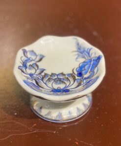 Chân Nến Men Lam Vẽ Vàng