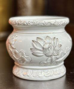 Bát Hương Hoa Sen Bạch Ngọc