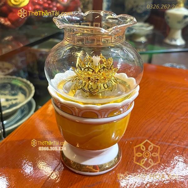 Đèn Dầu Vân Đá Vàng