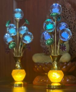 Đèn Thờ 5 Bông Cầu Hoa Sen