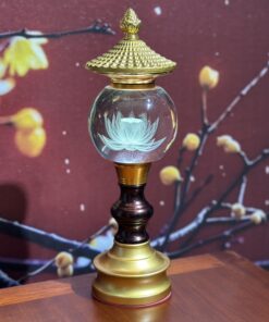 Đèn Thờ 1 Bông Chóp Cầu Hoa Sen