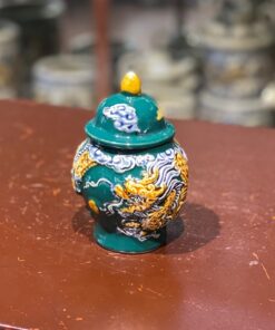 Chóe Thờ Men Xanh Lục Bảo Đắp Nổi
