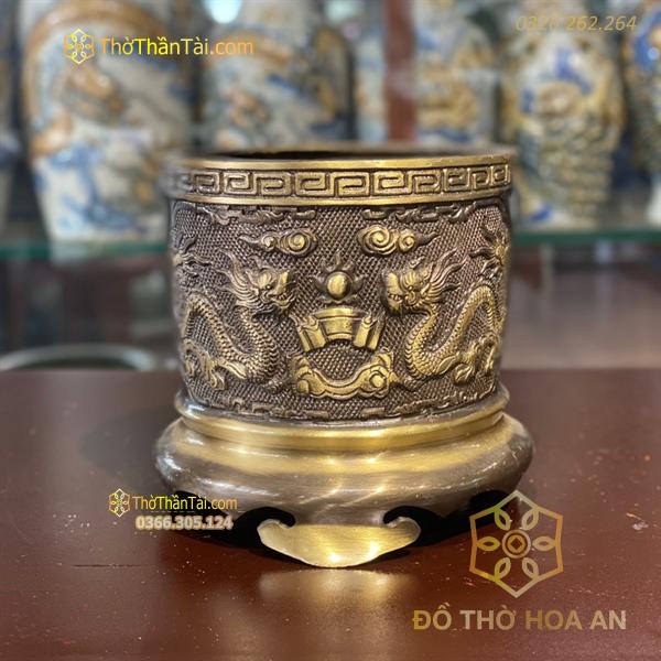 Bát Hương Thờ Rồng Phượng Đồng Hun