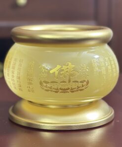 Bát Hương Lưu Ly Vàng Bọc Đồng