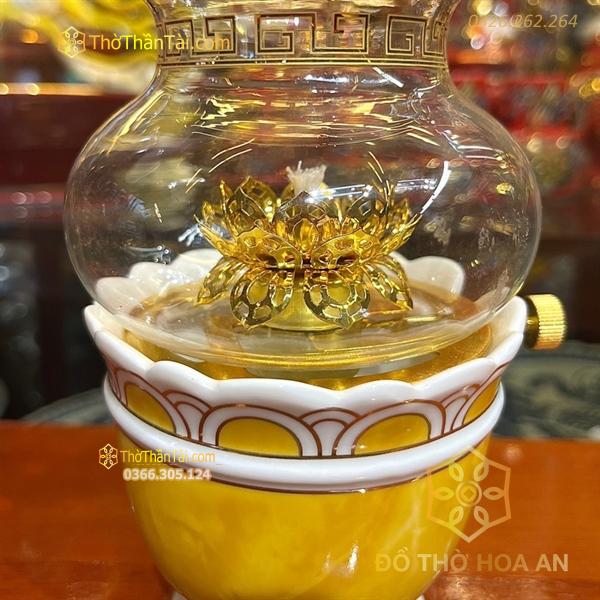 Đèn Dầu Vân Đá Vàng