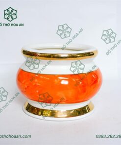 Bát Hương Sứ Vân Đá Đỏ