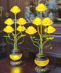 Đèn Thờ 5 Bông Lưu Ly Diệu Quang