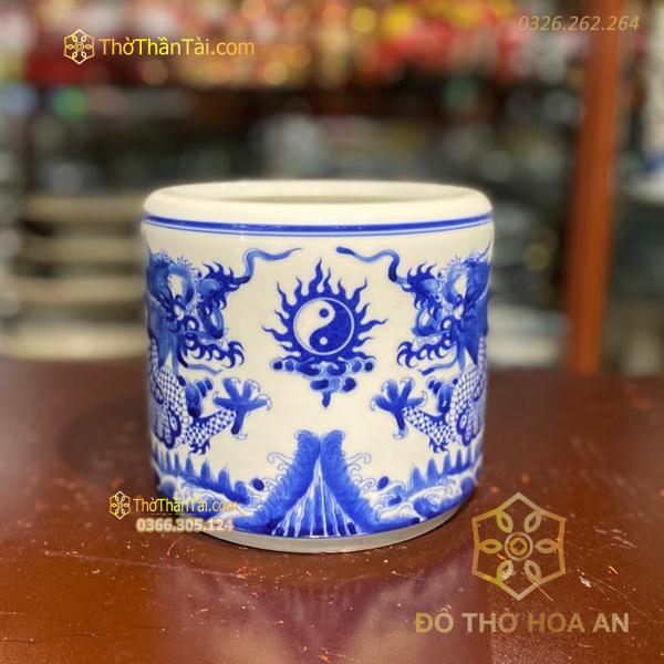 Bát Hương Song Long Men Ngọc