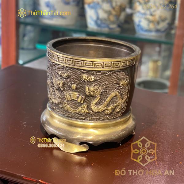 Bát Hương Thờ Rồng Phượng Đồng Hun