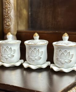 Chóe Thờ Hoa Sen Bạch Ngọc
