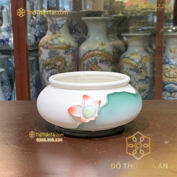 Bát Hương Hoa Sen Sứ Đức Hóa