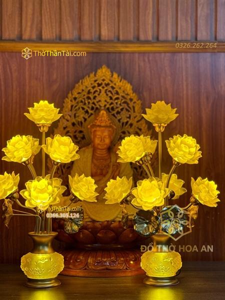 Đèn Thờ Hoa Sen Tịnh Thế Hoa Khai