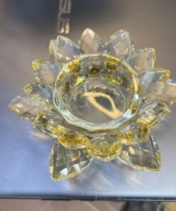 Chân Nến Pha Lê Vàng
