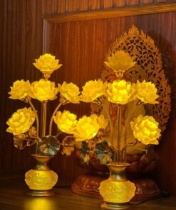 Đèn Thờ Hoa Sen Tịnh Thế Hoa Khai