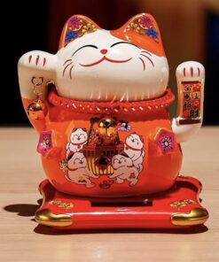 Mèo Thần Tài Vẫy Tay Năng Lượng Cao 14cm